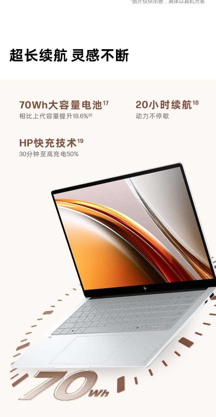 惠普 (HP) 星Book X 14英寸 AI 笔记本电脑 ka0005TU - 银色