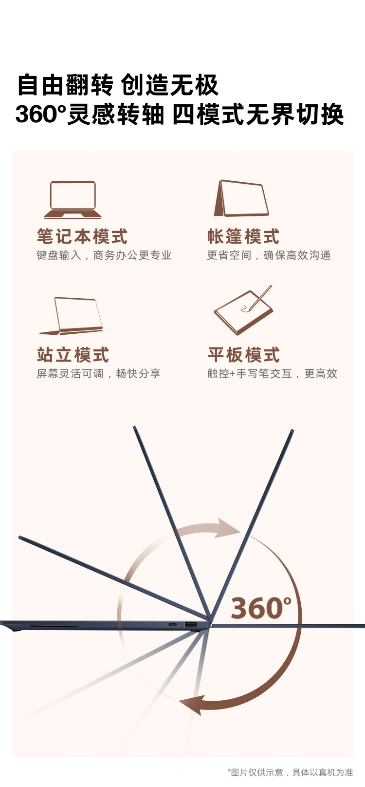 惠普星 Book X Flip 二合一新一代 AI 笔记本电脑 14-kc0004AU