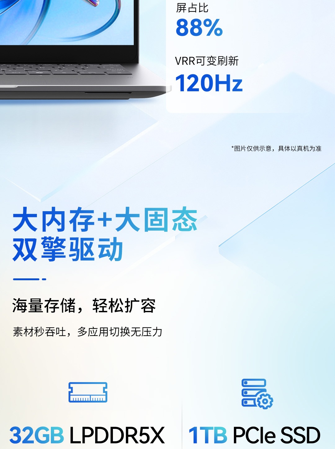 惠普 (HP) 星Book Pro 14英寸 AI 笔记本电脑 hg0013TU - 灰色