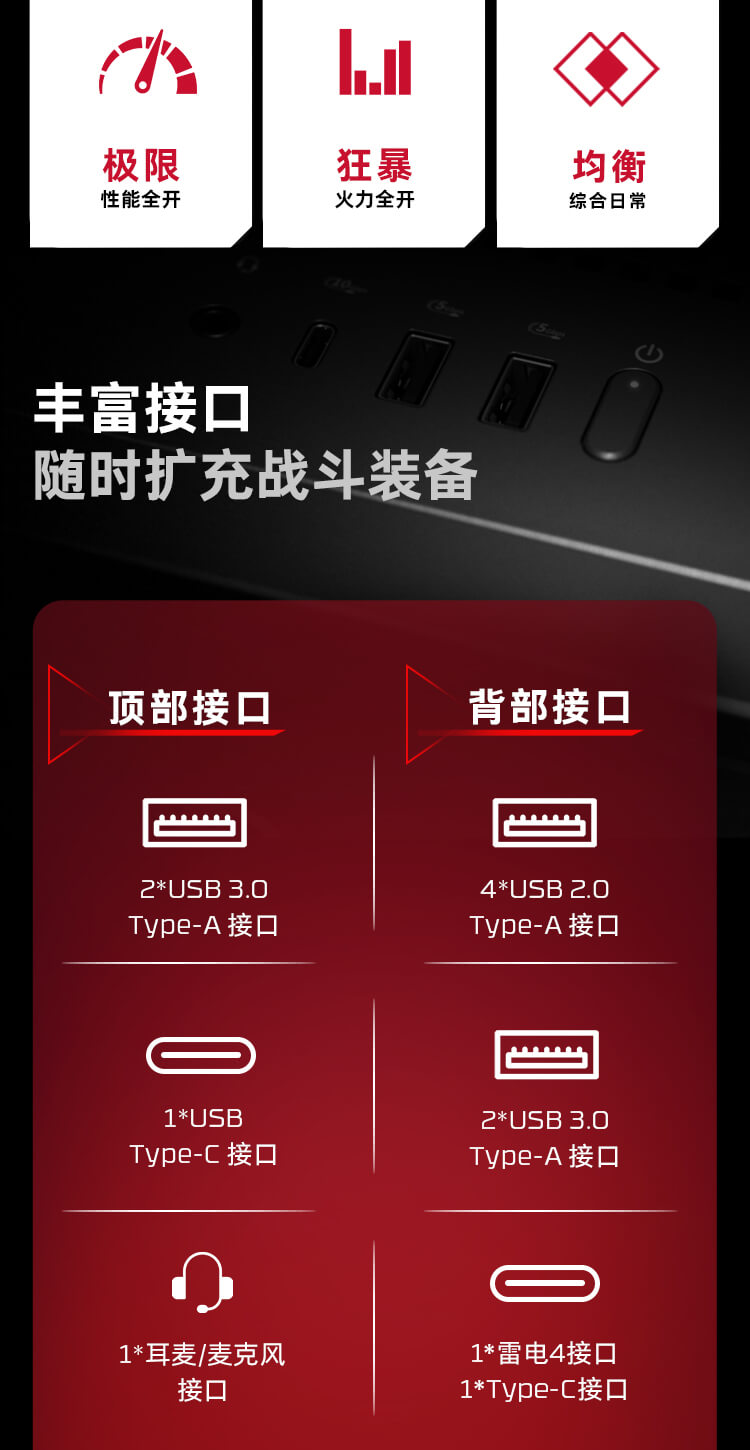 惠普 (HP) HyperX 暗影精灵 35L 游戏台式机电脑 GT18-041ucn