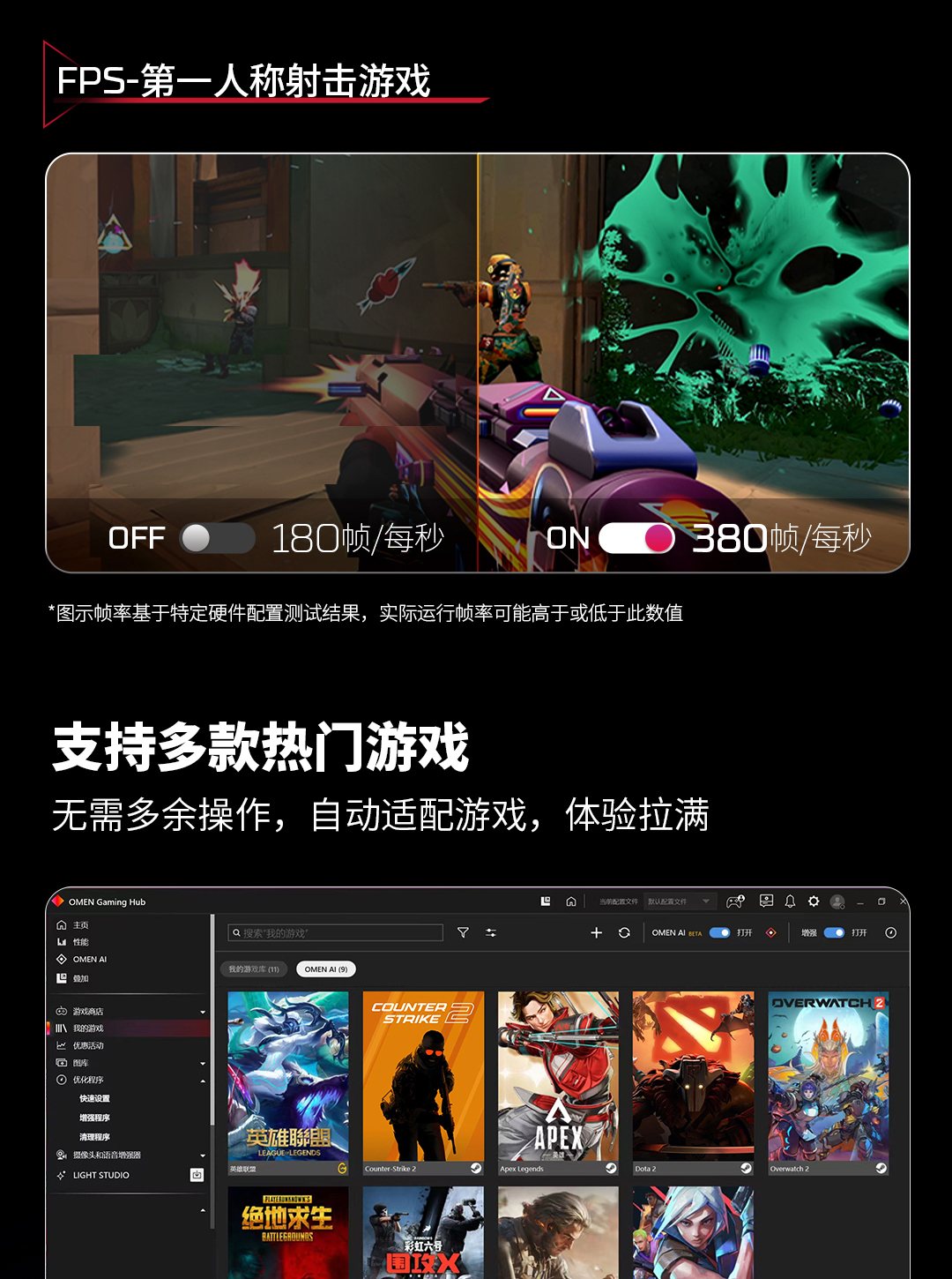 惠普 (HP) HyperX 暗影精灵 PRO 16英寸游戏笔记本电脑 am2129TX - 黑色