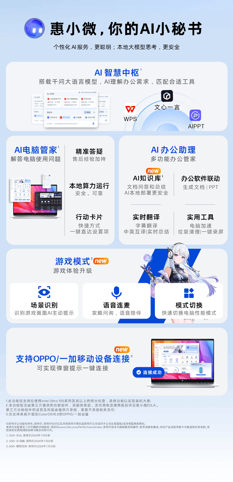 惠普 (HP) 星 Desk Mini 台式机电脑 M05-0007cn