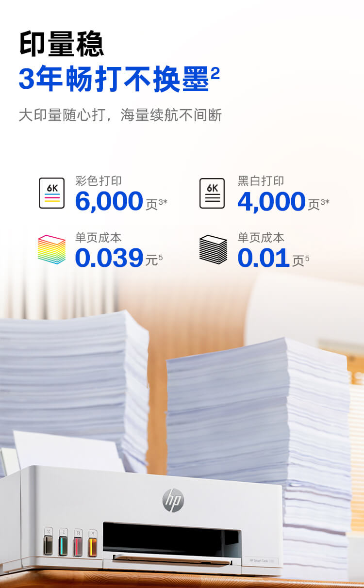 HP Smart Tank 598 连供无线打印一体机